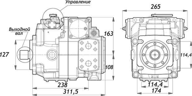 Габаритные размеры PMP PMH P90